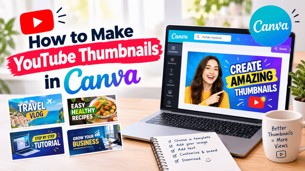 How to Make YouTube Thumbnails in Canva using easy design steps